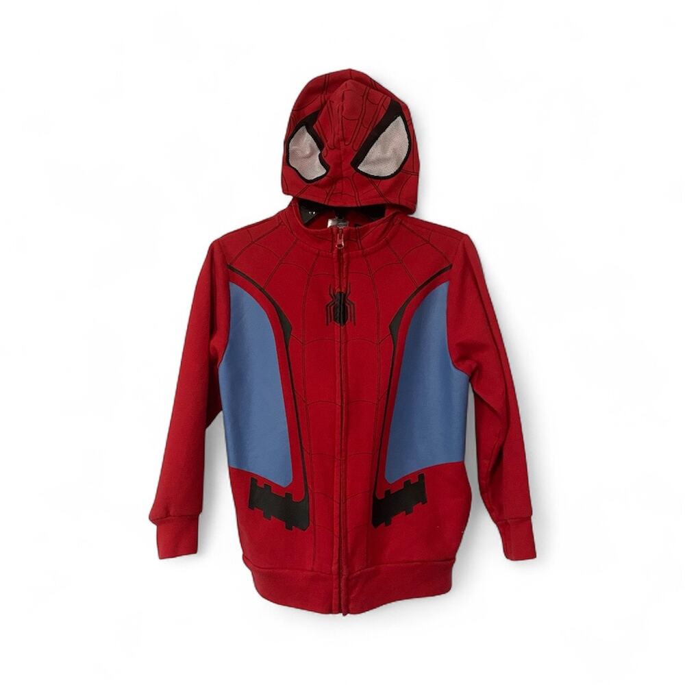 Marvel Spider-Man Far From Home Boys Long Sleeve Zip Hoodie with Mask SZ Small